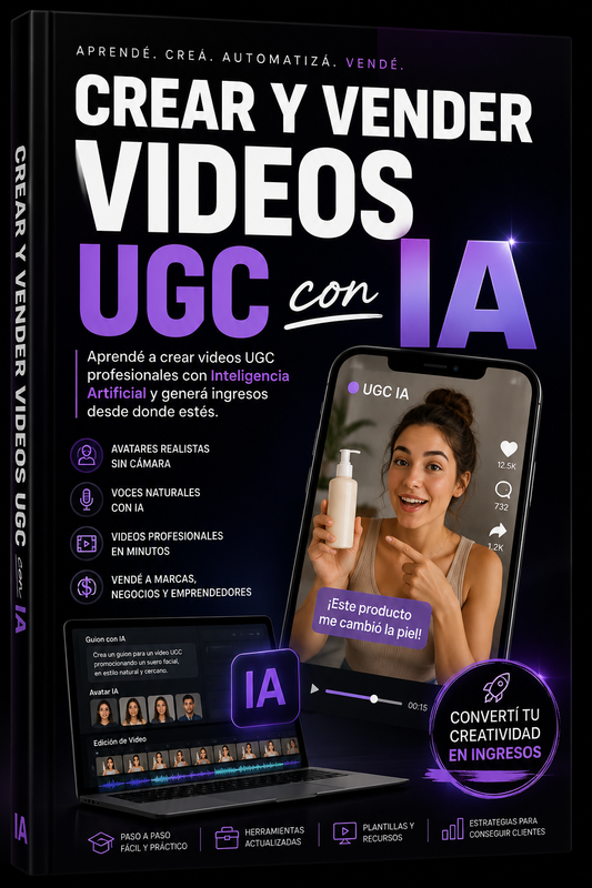CREAR Y VENDER VIDEOS UGC IA - GUIA COMPLETA